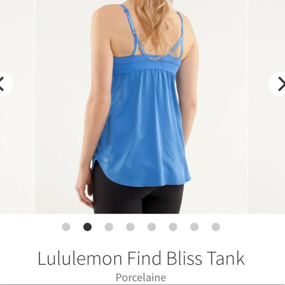 Lululemon Find Bliss tank top  porcelain blue 4 - Picture 2 of 16